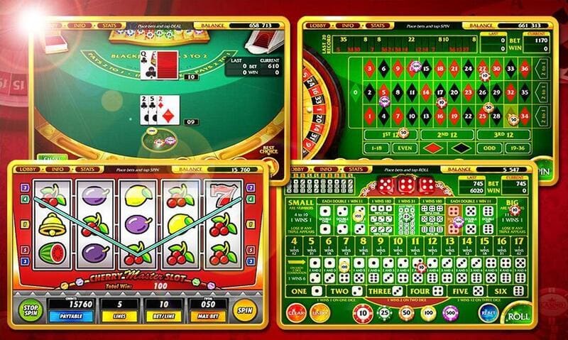 blackjack-roulette-poker